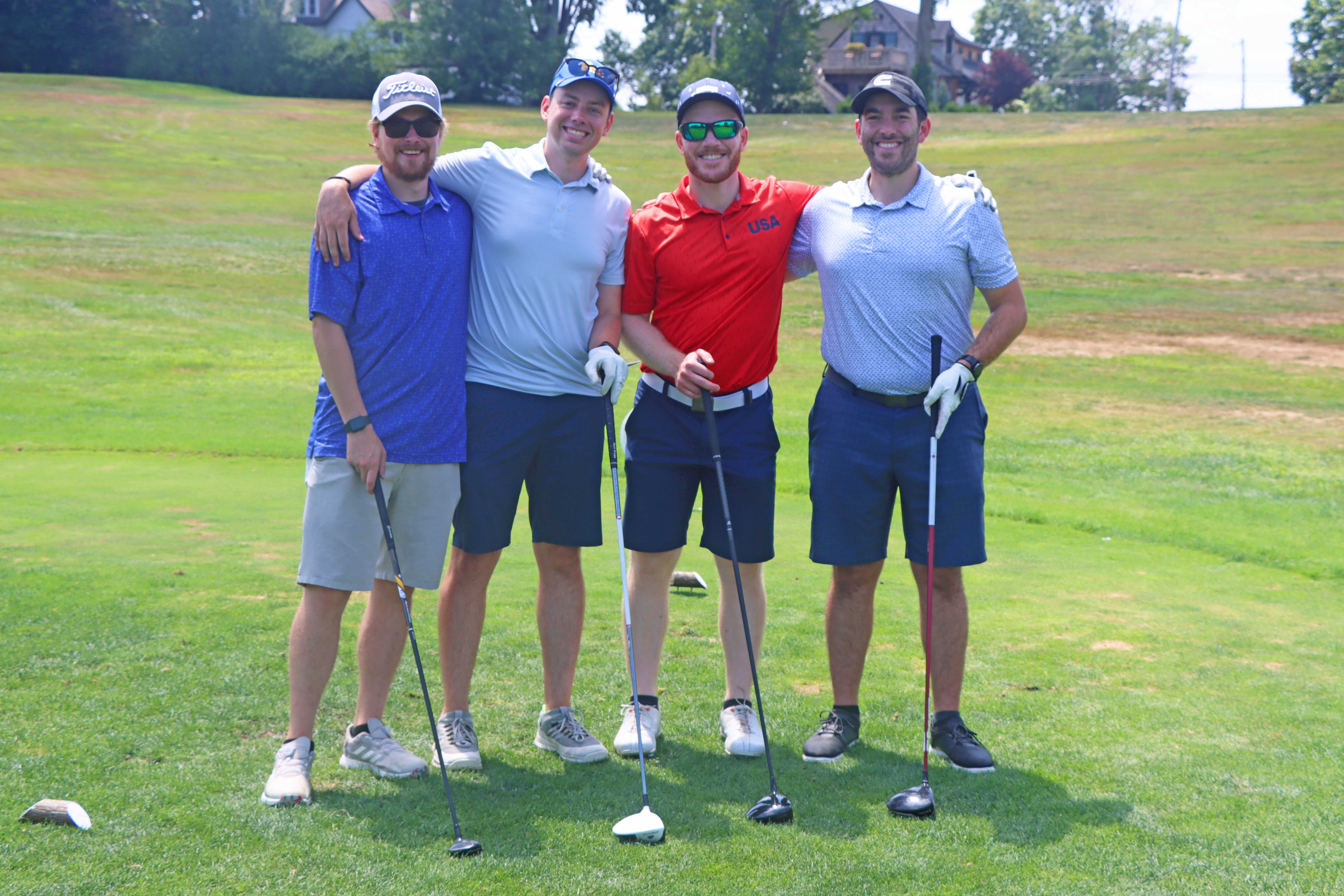 A group of golfers.